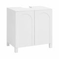 Meuble de Salle de Bain Moderne avec Rangement - 2 Portes - Bois Blanc