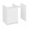 Meuble de cuisine blanc avec compartiment réfrigérateur 120x59 H86cm