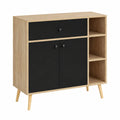 Armoire de Rangement Scandinave avec Portes et Tiroirs
