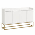 Buffet moderne 4 portes avec étagères ajustables, 120 cm